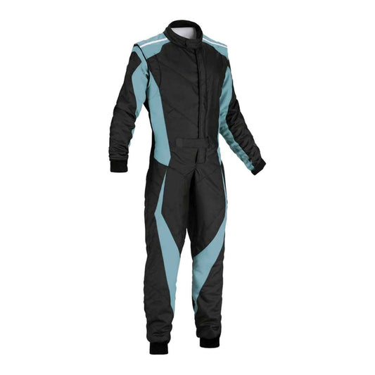 Plain Black & Blue Go Kart Racing Costume