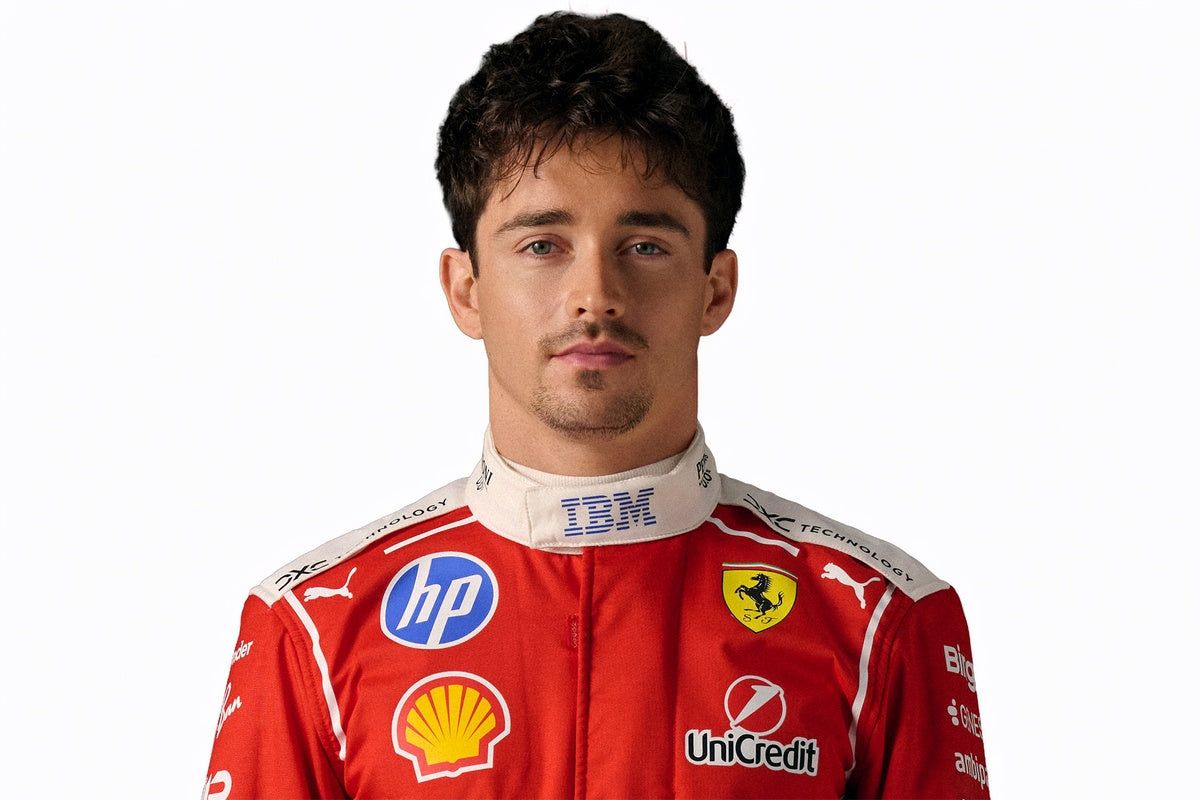 Charles Leclerc replica F1 racing suit for karting drivers and motorsport fans