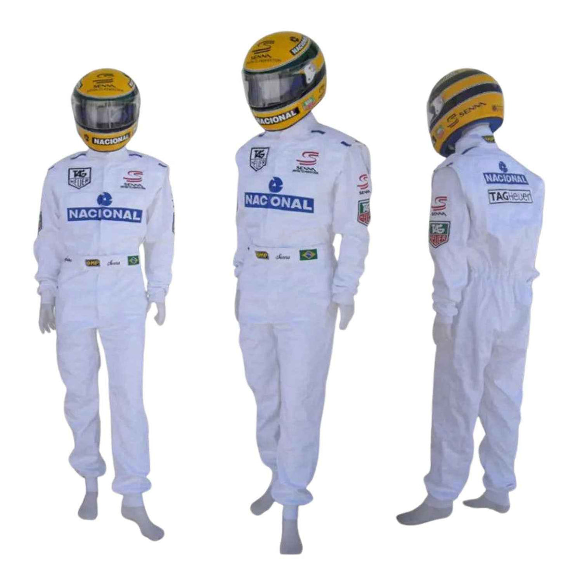Ayrton Senna 1993 F1 Race Replica Costume Paris Bercy McLaren