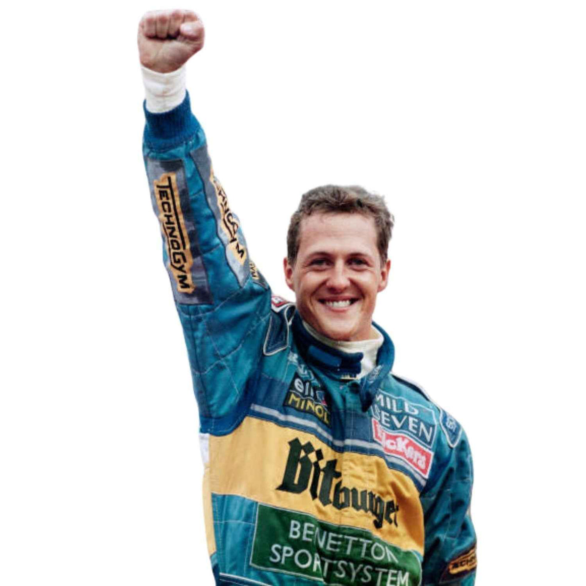 Michael Schumacher 1995 F1 Race Suit Replica BitBurger Benetton