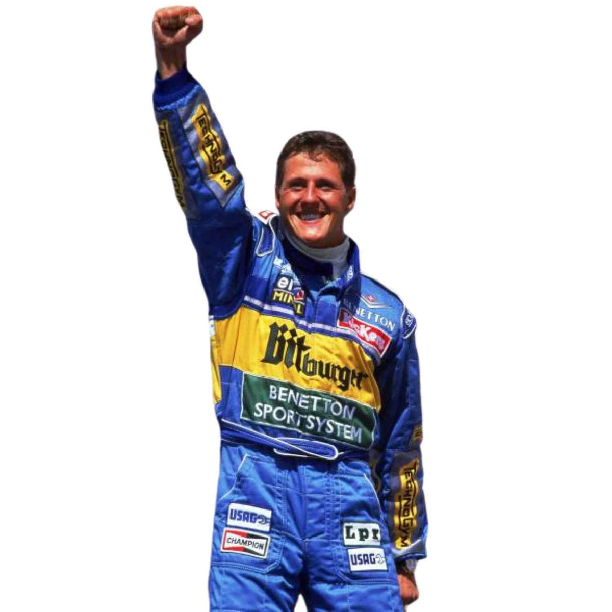 Michael Schumacher 1995 F1 Race Suit Replica BitBurger Benetton