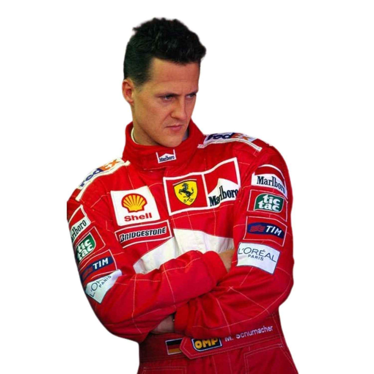 Michael Schumacher 2001 F1 Race Costume Belgian GP Ferrari
