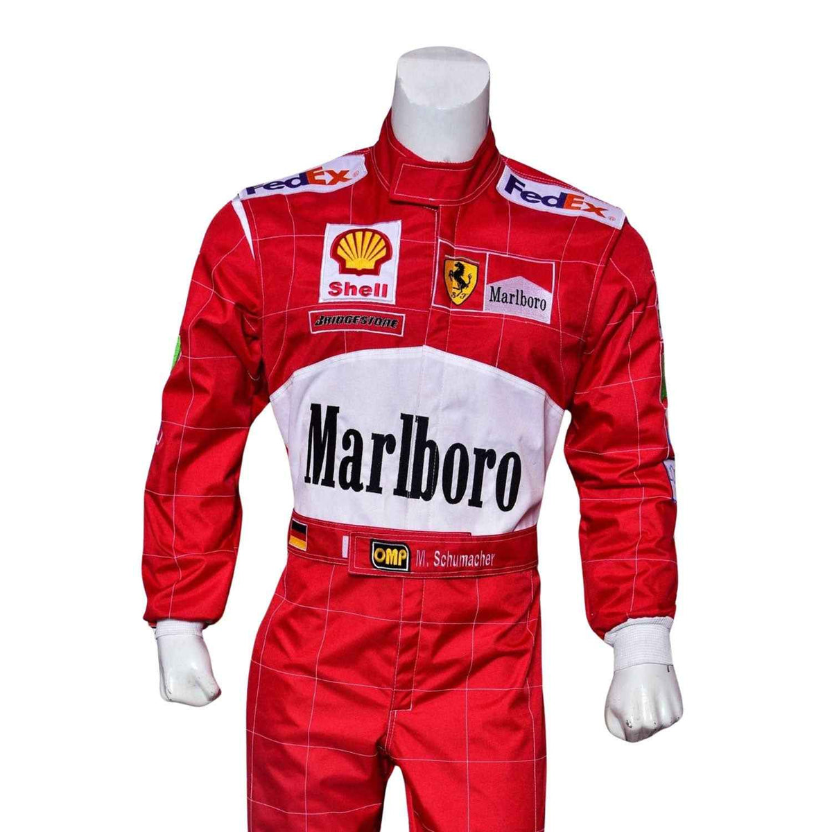 Michael Schumacher 2001 F1 Race Costume Belgian GP Ferrari