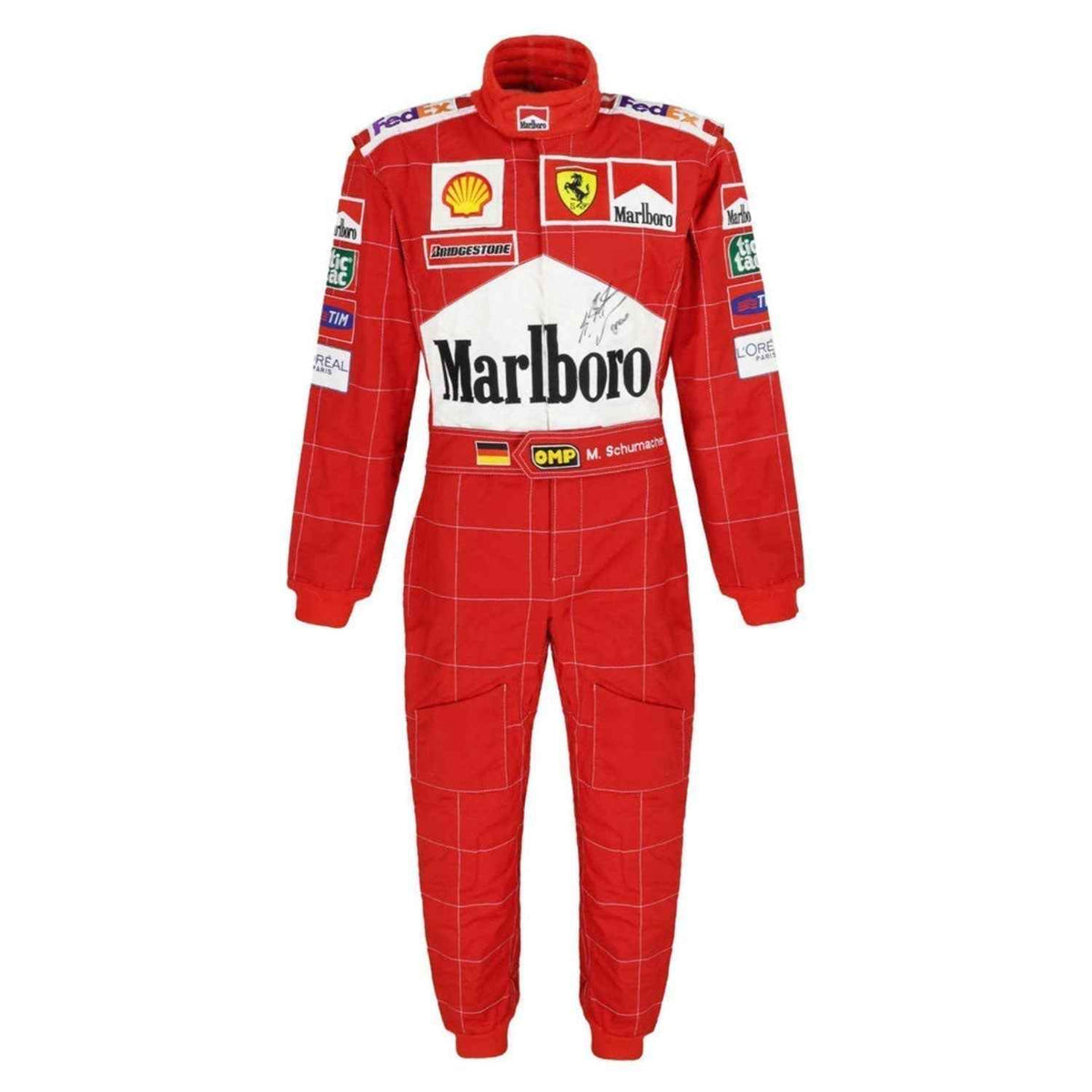 Michael Schumacher 2002 F1 Race Costume Ferrari