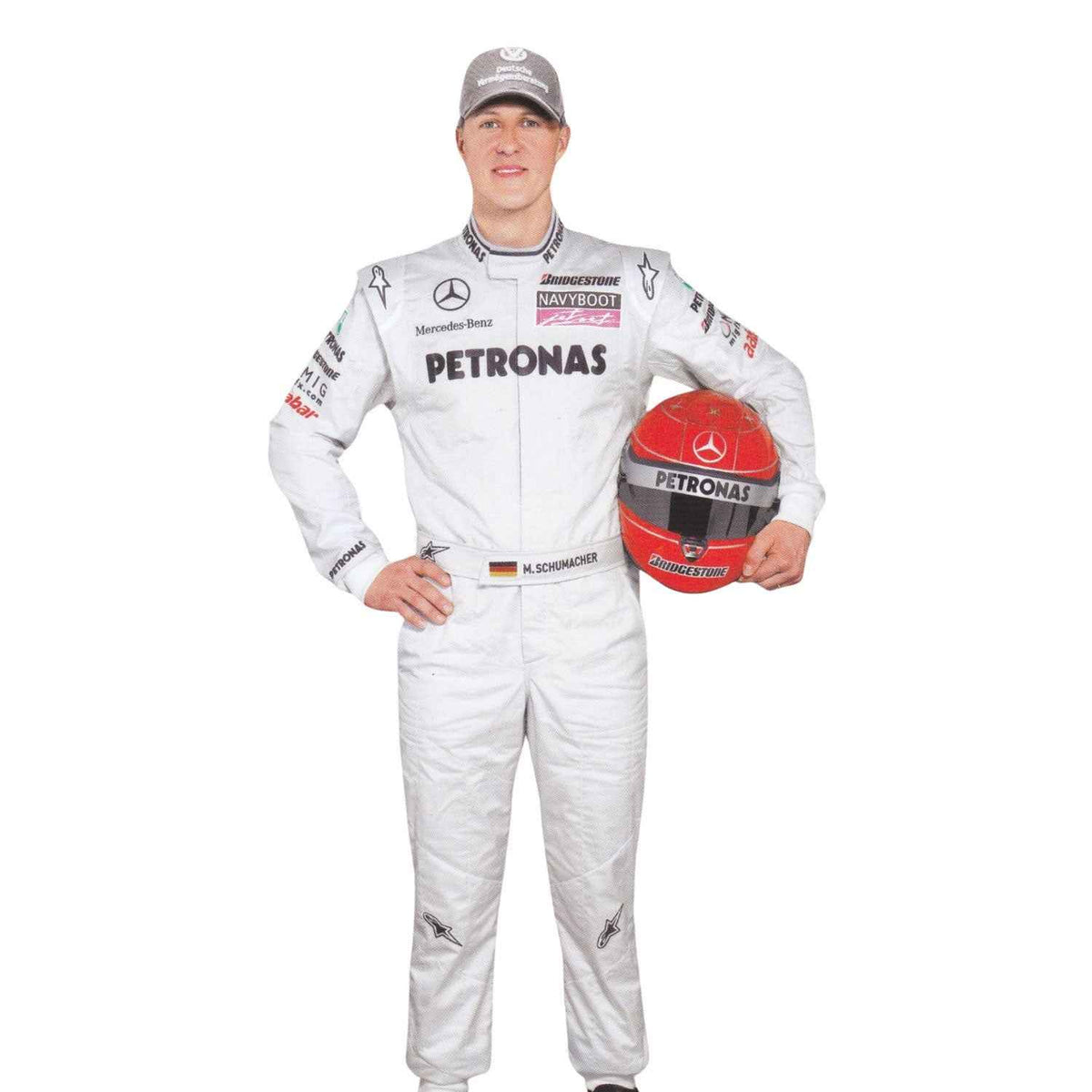 Michael Schumacher 2010 F1 Race Costume Replica Mercedes