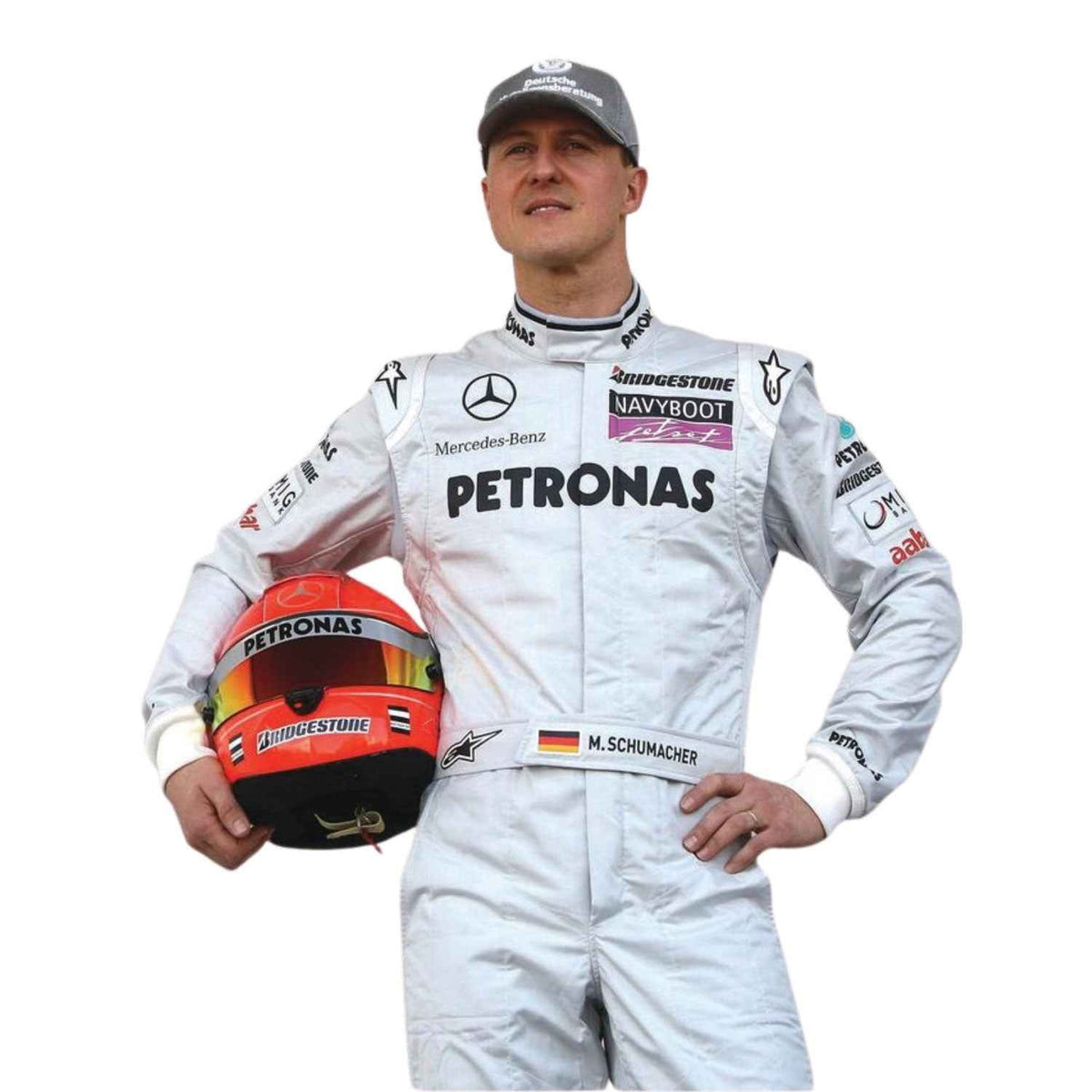 Michael Schumacher 2010 F1 Race Costume Replica Mercedes