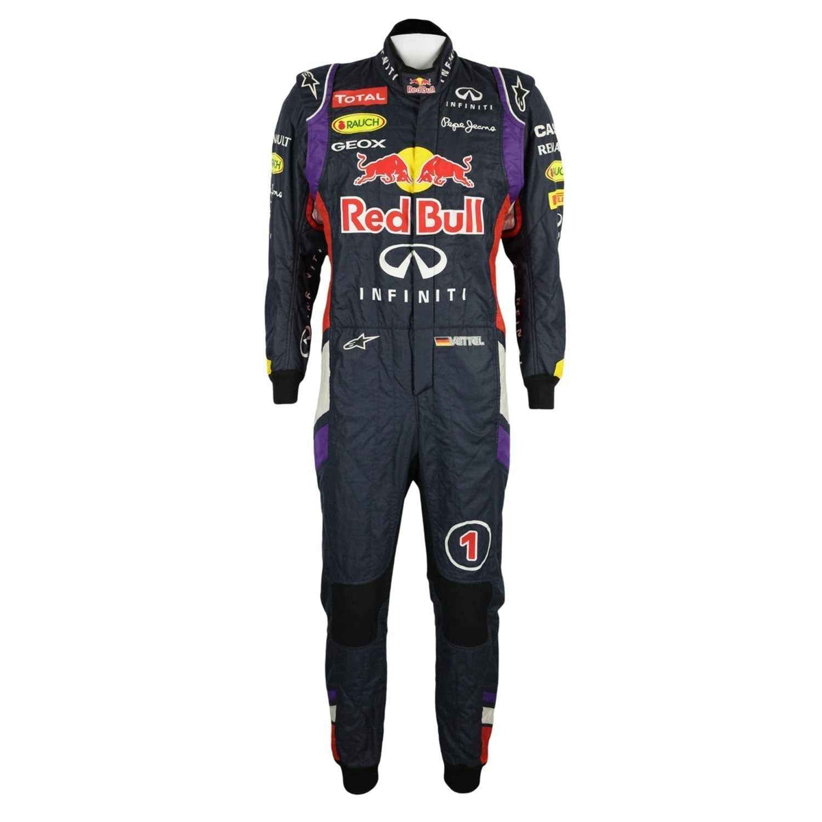 Sebastian Vettel 2014 F1 Race Replica Costume Red Bull
