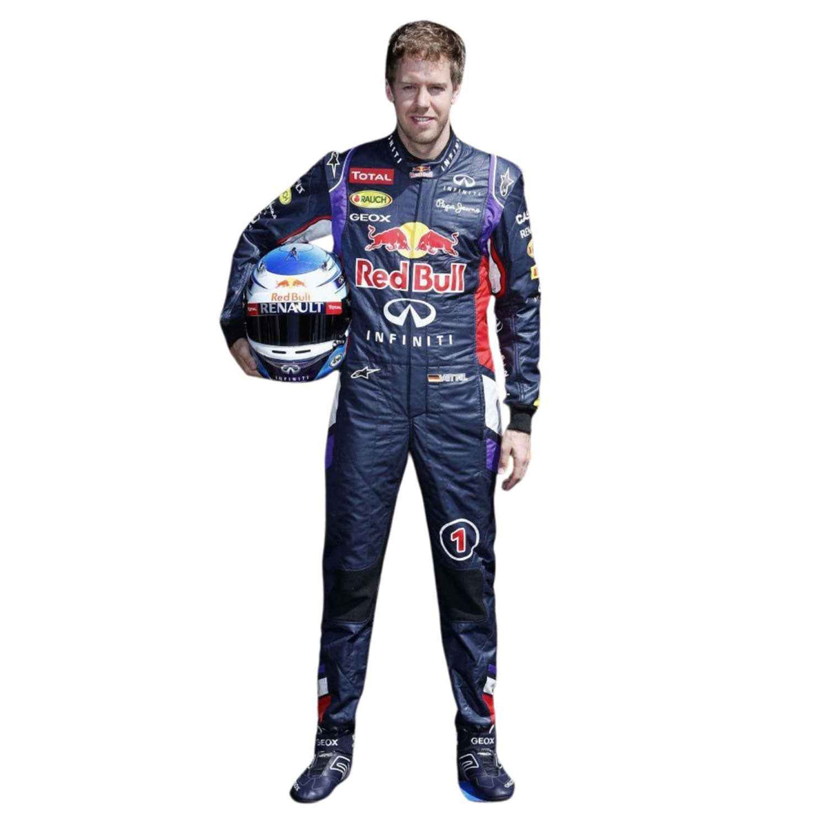 Sebastian Vettel 2014 F1 Race Replica Costume Red Bull