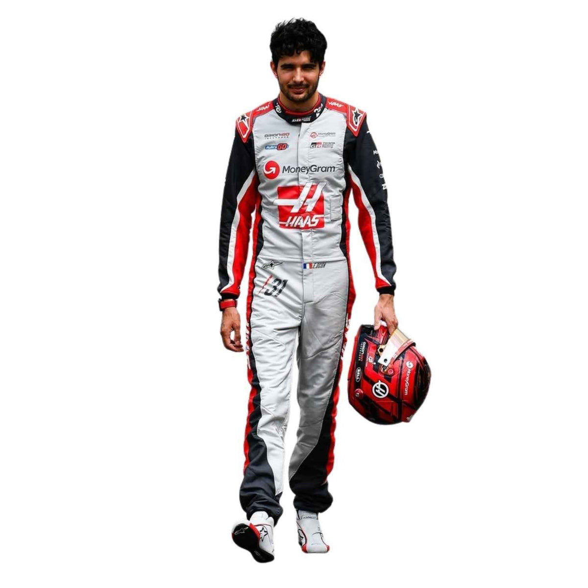 Esteban Ocon 2025 F1 Race Costume Replica 200th race look Canadian GP Haas