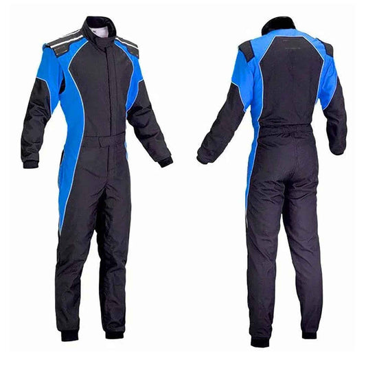 Black & Blue Go Kart Custom Suit