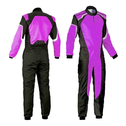 Black & Purple Go Kart Custom Suit