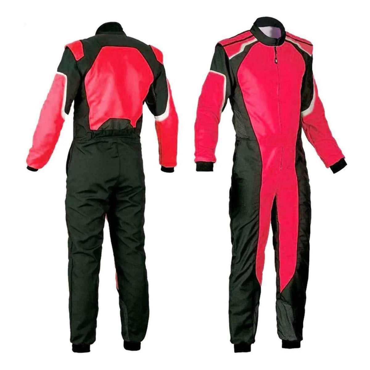 Black & Red Custom Go Kart Race Suit