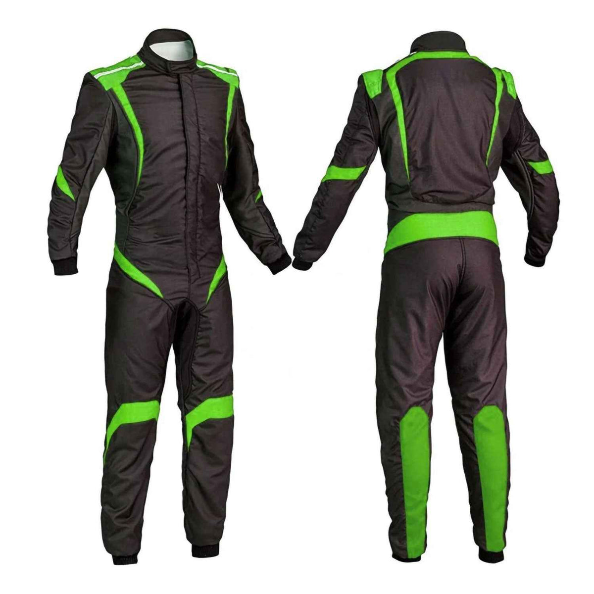Custom Black & Green Go Kart Racing Outfit