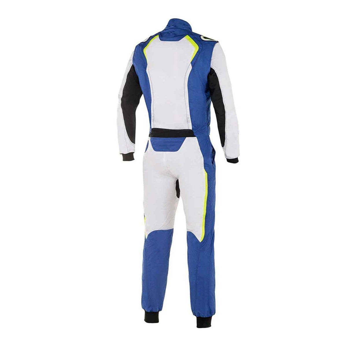 Karting Racing Driver Suit - White, Royal Blue