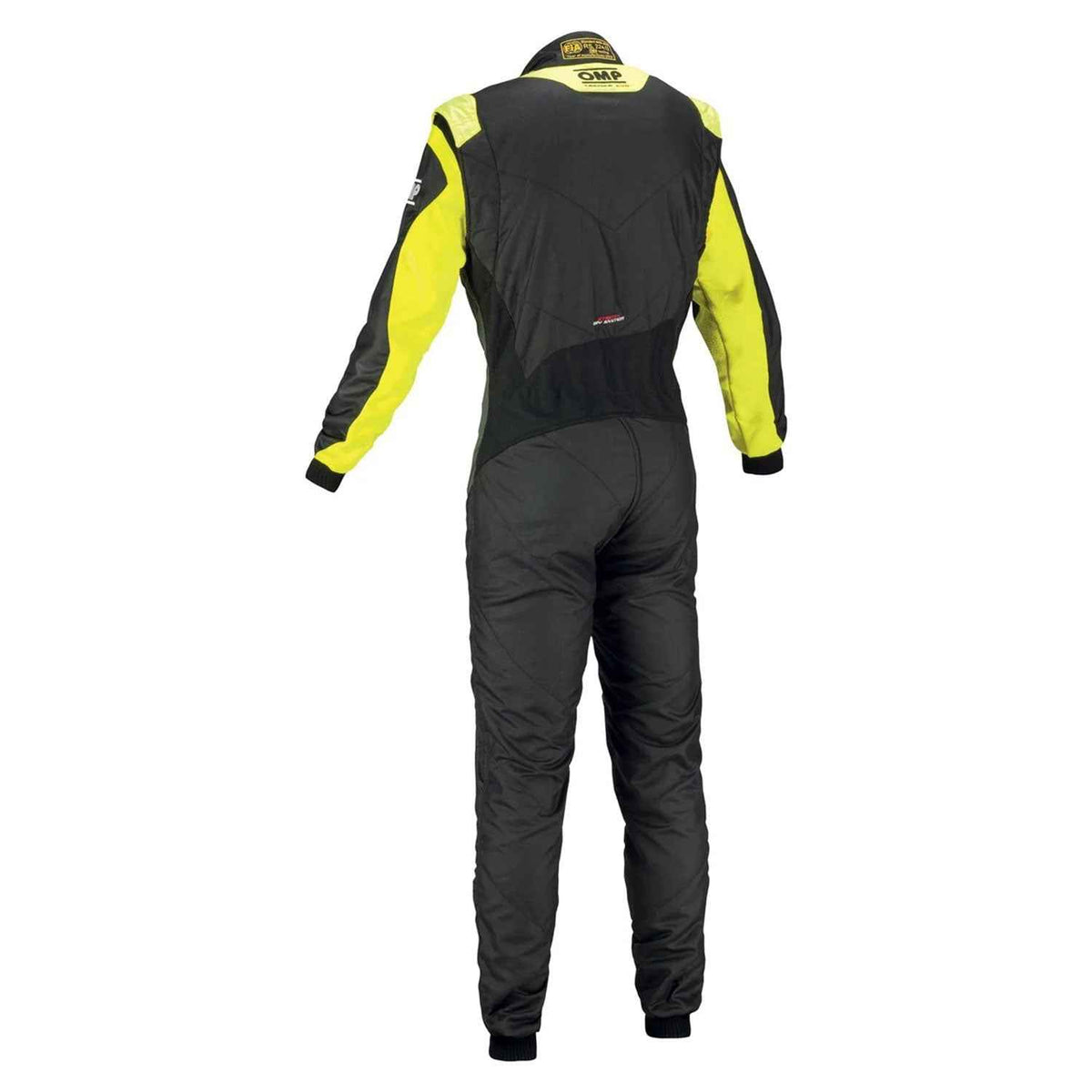 OMP Black Yellow Tecnica Evo Racing Suit