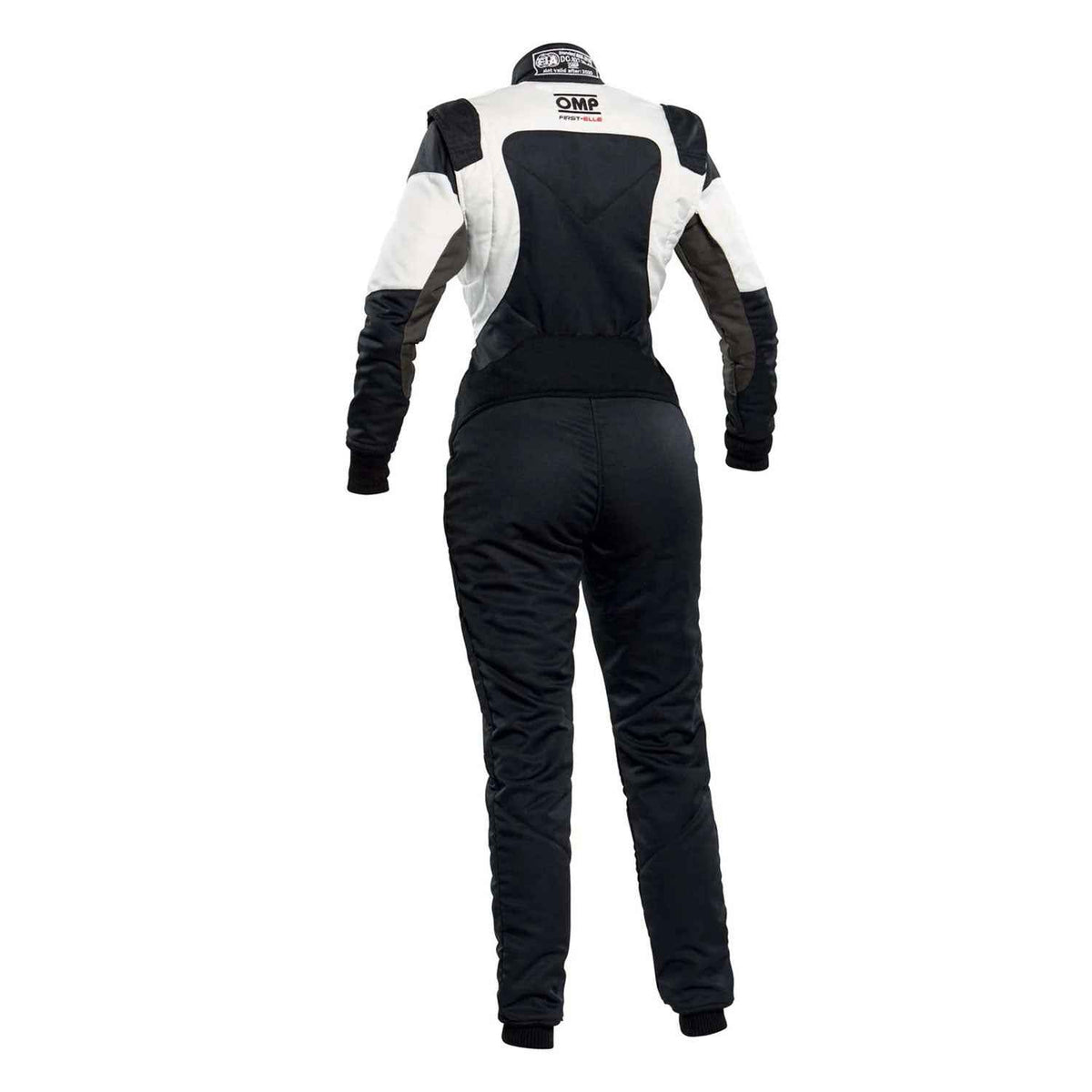 OMP FIRST ELLE Black/White Go Kart Racing Suit