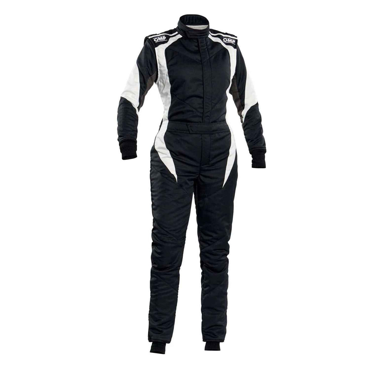 OMP FIRST ELLE Black/White Go Kart Racing Suit