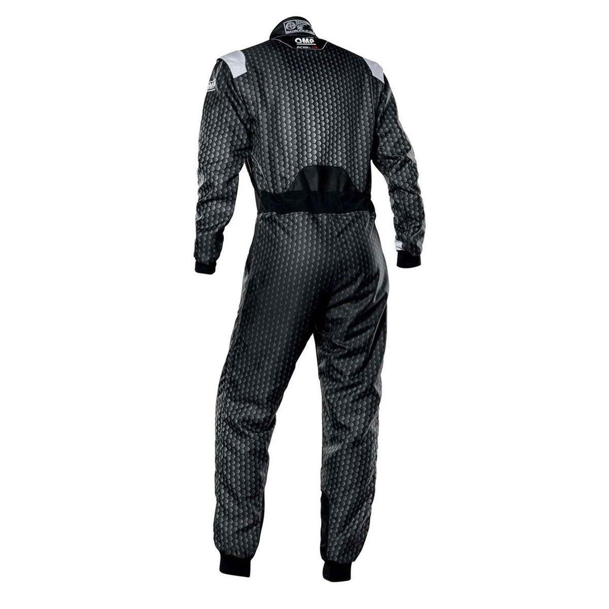 OMP KS-3 ART Go Kart Racing Suit - Black/White