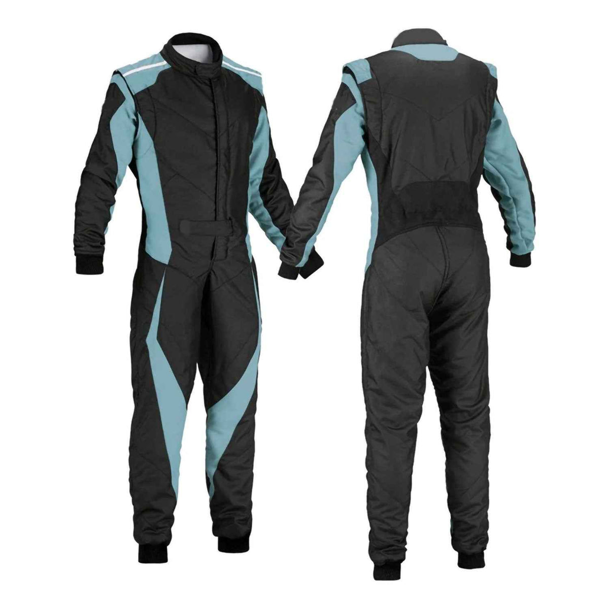Plain Black & Blue Go Kart Racing Costume