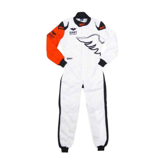 White Kart Republic Go-Kart Race Suit