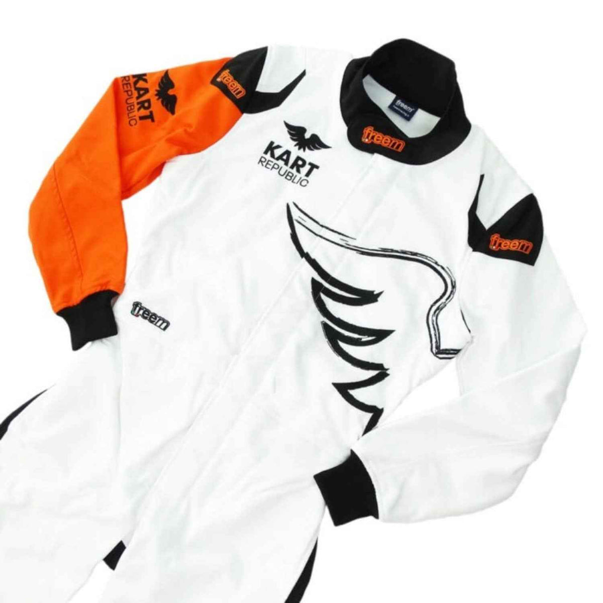 White Kart Republic Go-Kart Race Suit
