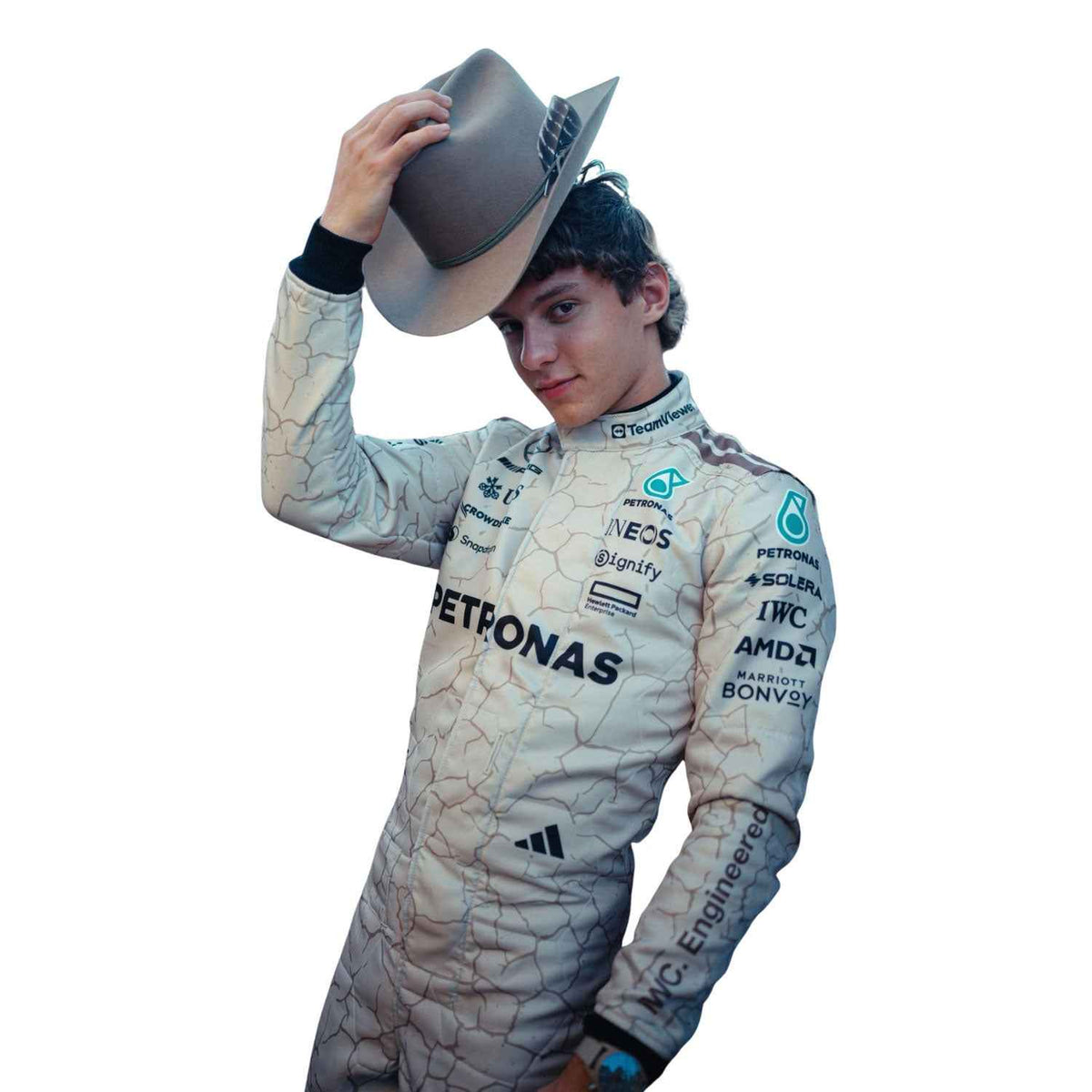Andrea Kimi Antonelli 2025 F1 Race Suit Replica USA Austin GP Mercedes