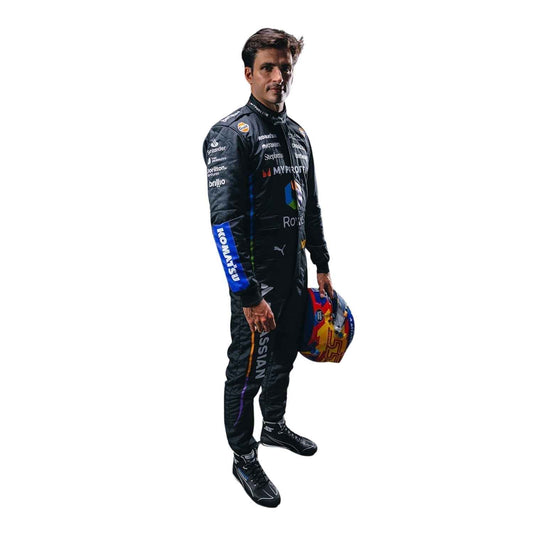 Carlos Sainz 2025 F1 Race Costume Replica Las Vegas GP Williams