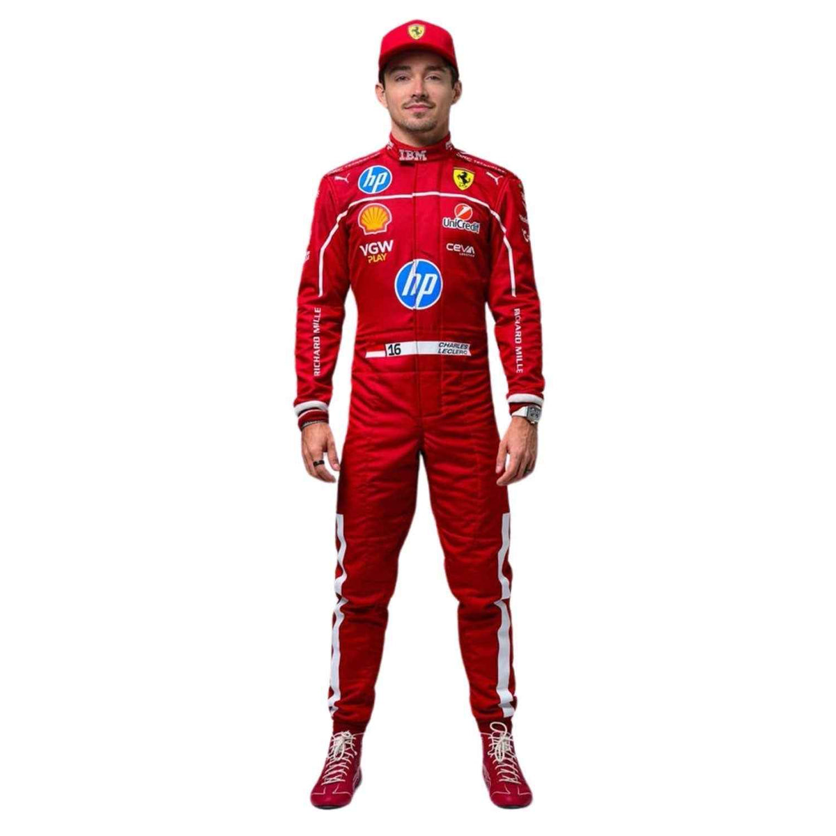 Charles Leclerc 2025 F1 Race Suit Replica Ferrari