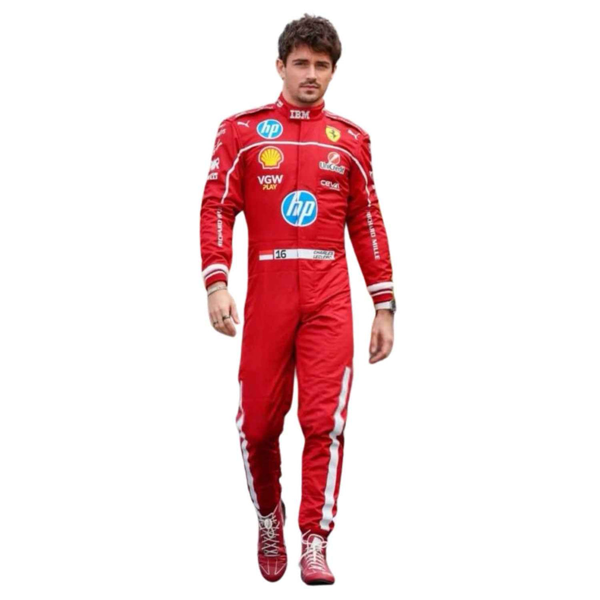 Charles Leclerc 2025 F1 Race Suit Replica Ferrari