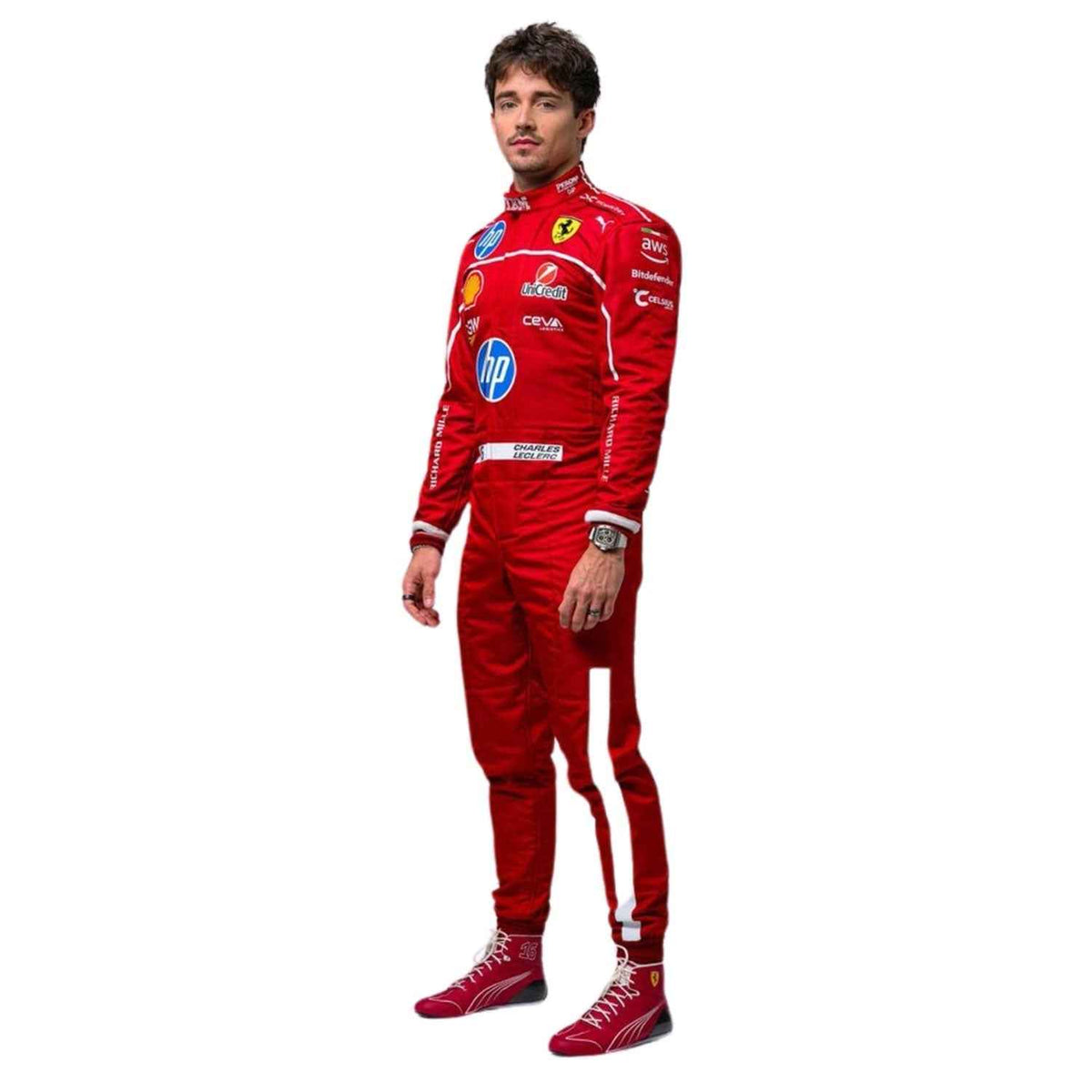 Charles Leclerc 2025 F1 Race Suit Replica Ferrari