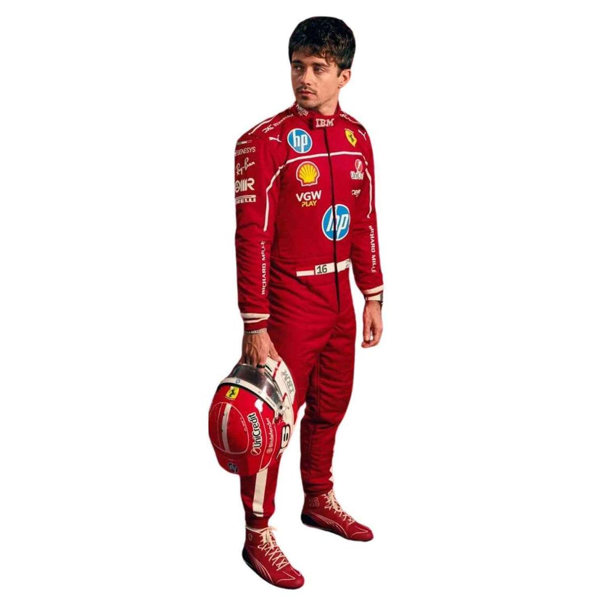 Charles Leclerc 2025 F1 Race Suit Replica Ferrari