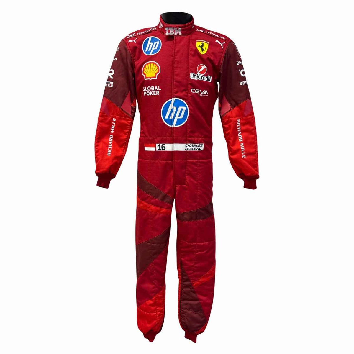 Charles Leclerc 2025 F1 Race Suit Las Vegas GP Replica Ferrari