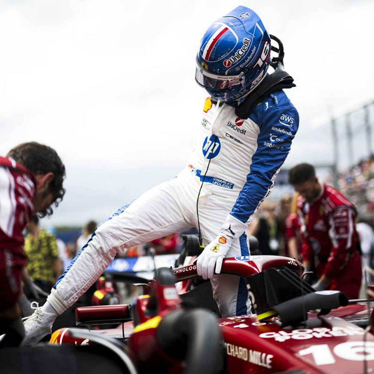 Charles Leclerc 2025 F1 Race Costume Miami GP Ferrari