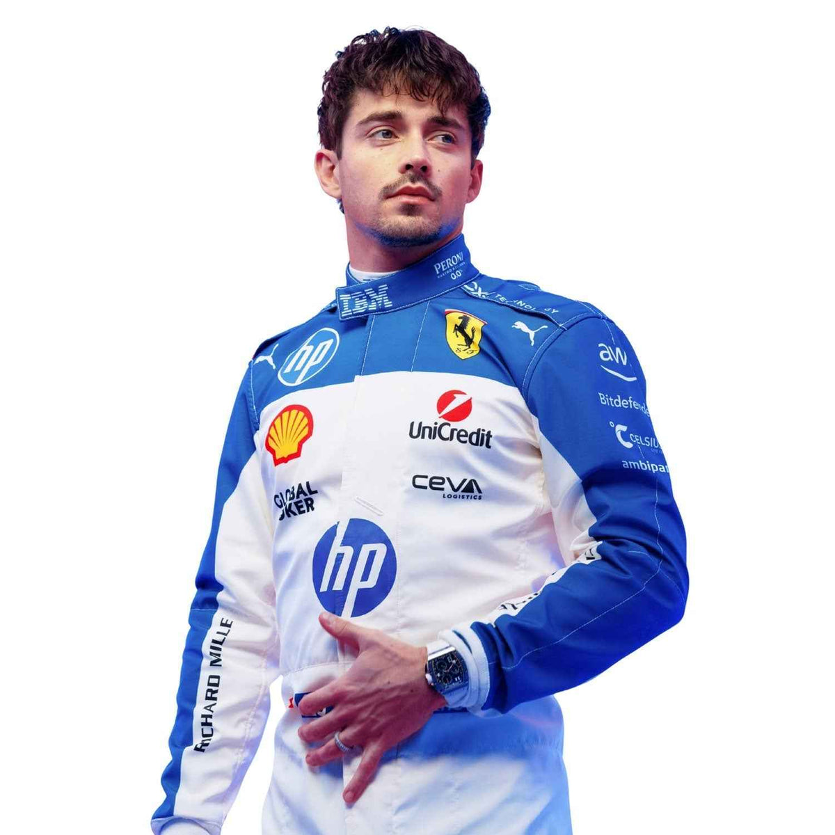 Charles Leclerc 2025 F1 Race Costume Miami GP Ferrari