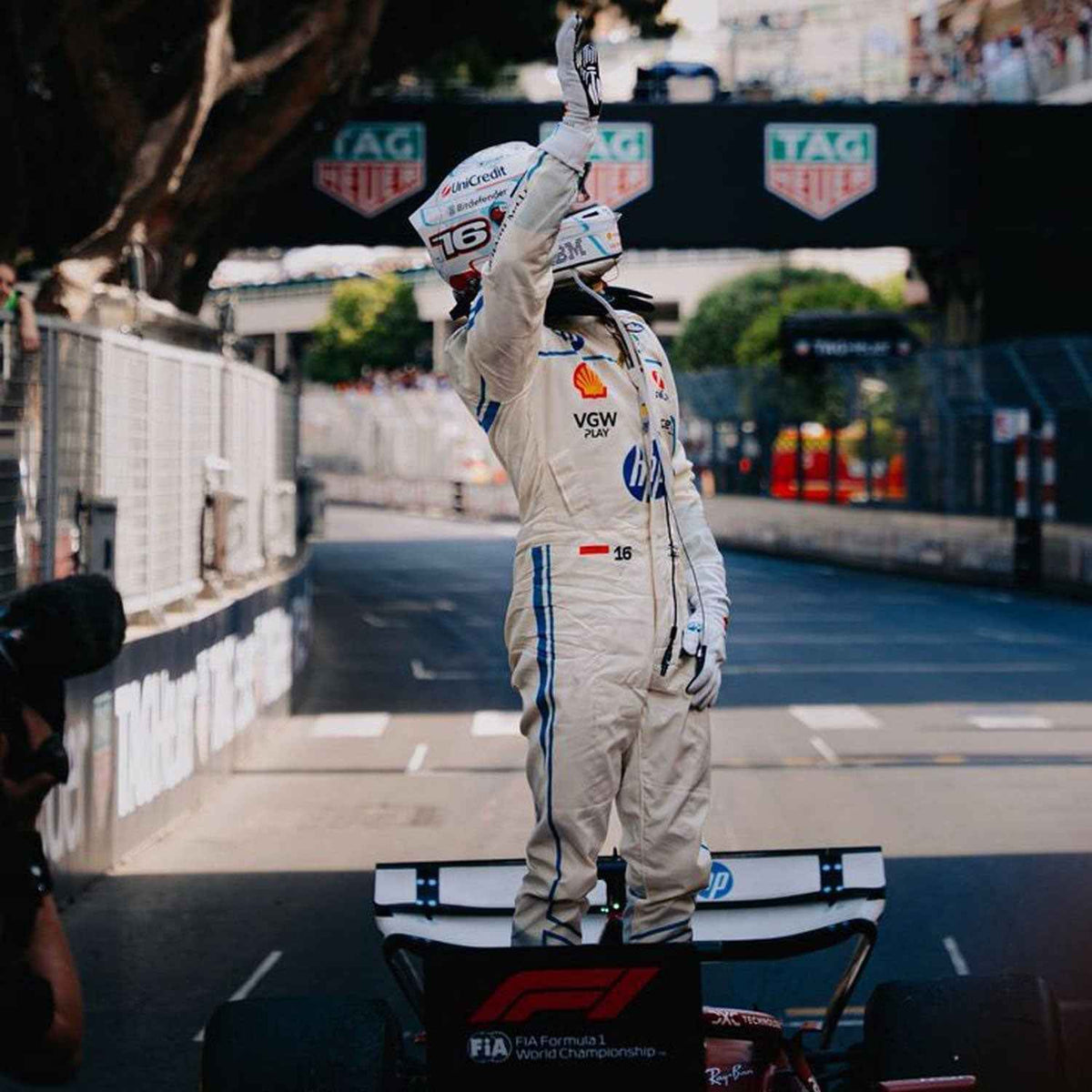 Charles Leclerc 2025 F1 Race Costume Monaco GP Ferrari