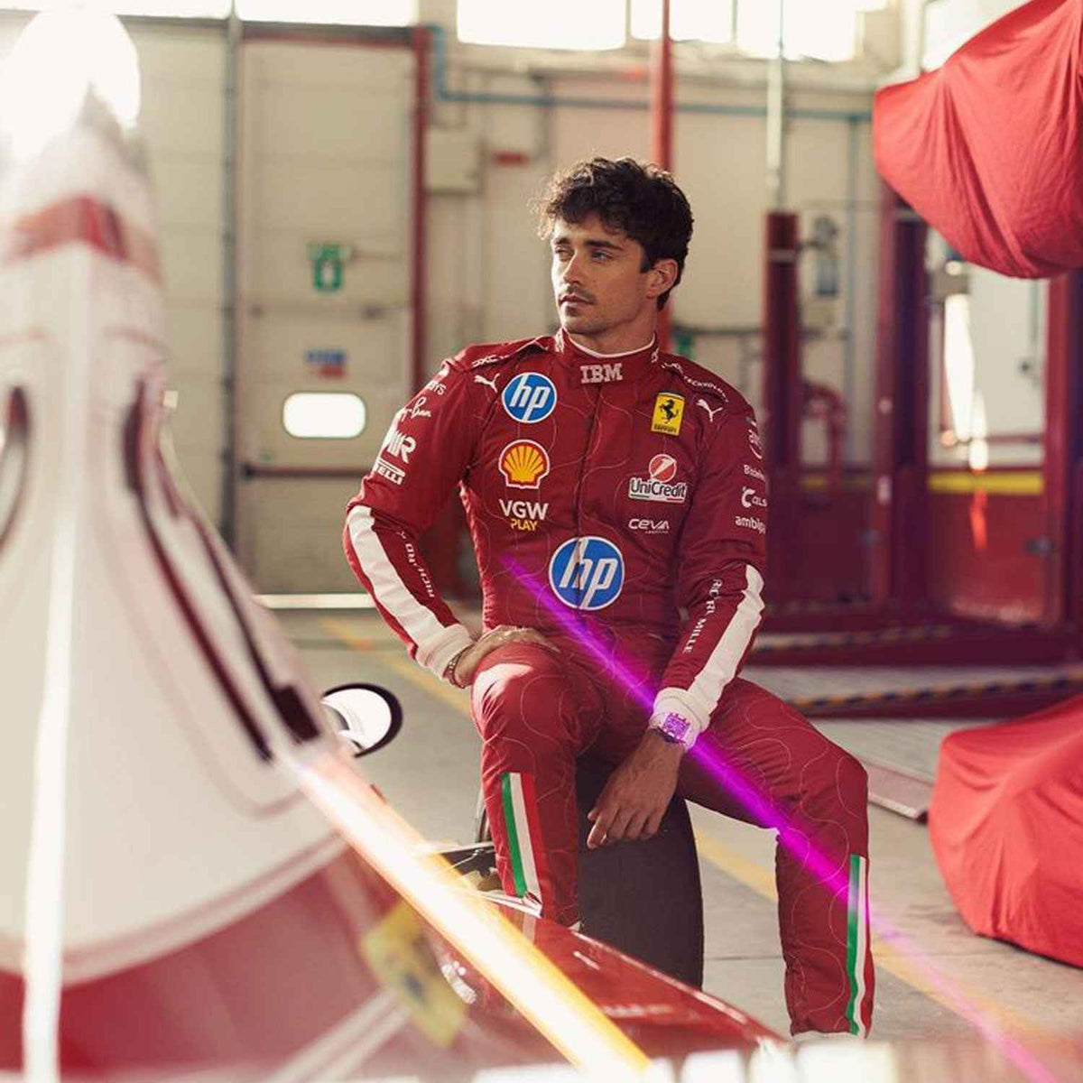 Charles Leclerc 2025 F1 Race Costume Monza GP Ferrari