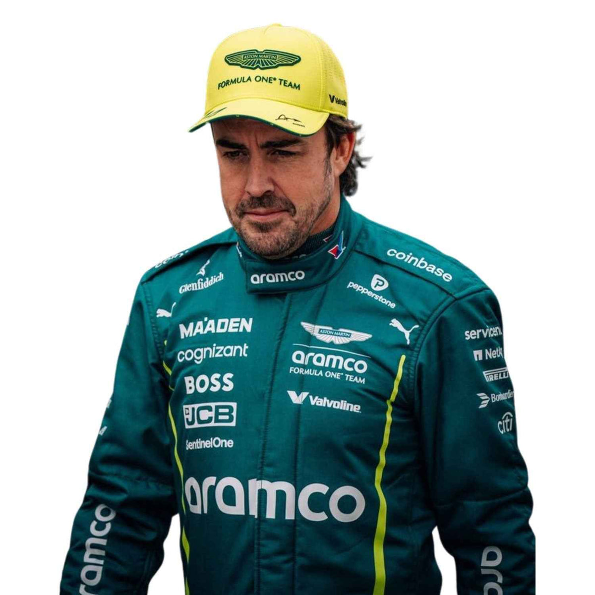 Fernando Alonso 2025 F1 Race Suit Aston Martin