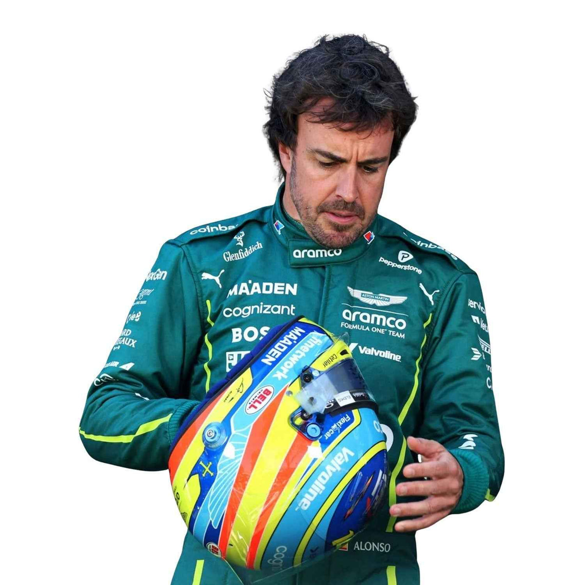 Fernando Alonso 2025 F1 Race Suit Aston Martin