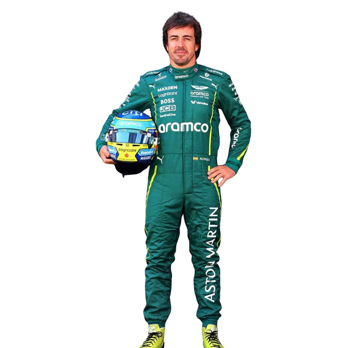 Fernando Alonso 2025 F1 Race Suit Aston Martin