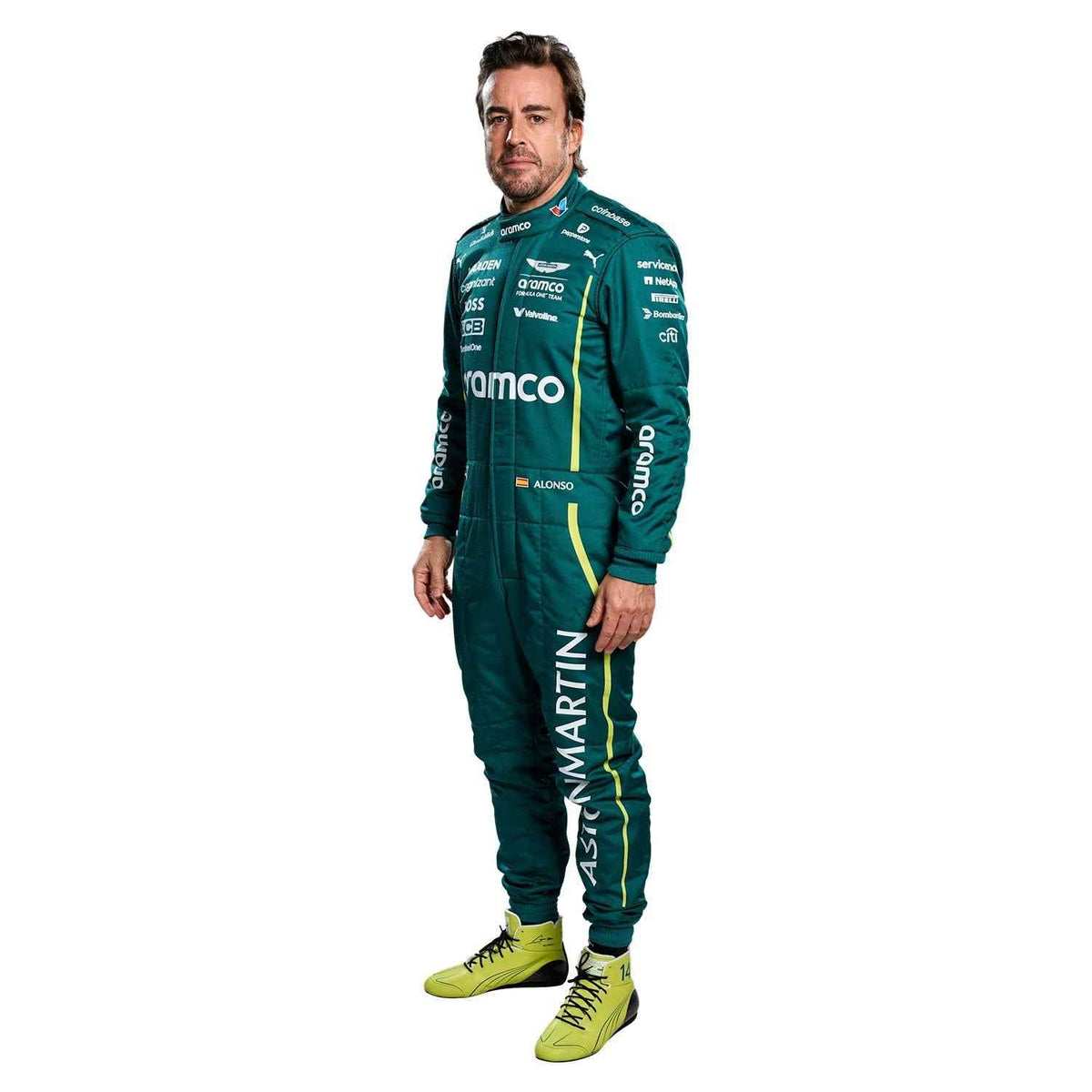 Fernando Alonso 2025 F1 Race Suit Aston Martin