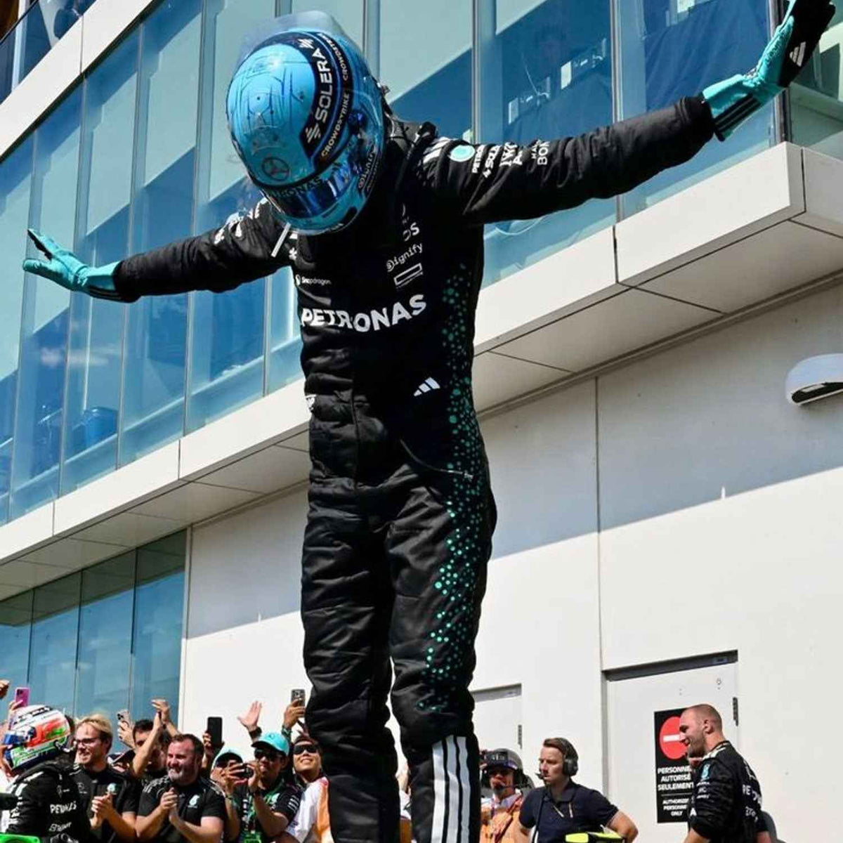 George Russell 2025 F1 Race Costume Replica Mercedes