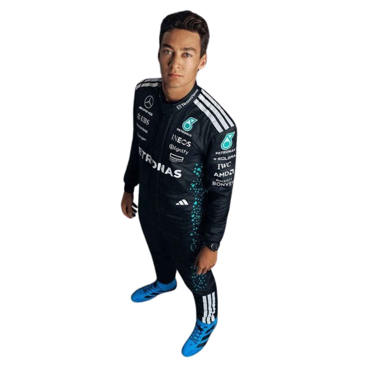 George Russell 2025 F1 Race Costume Replica Mercedes