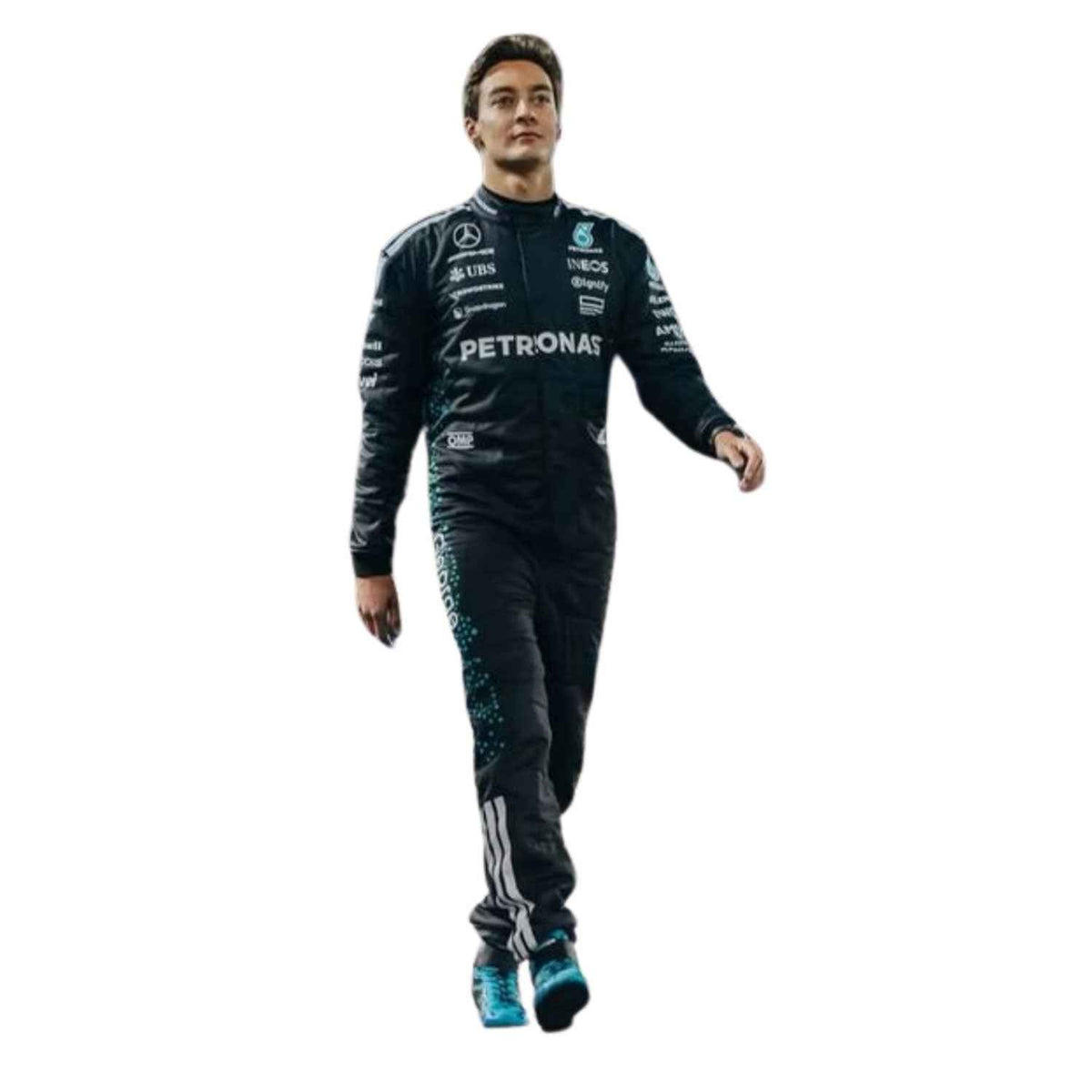 George Russell 2025 F1 Race Costume Replica Mercedes