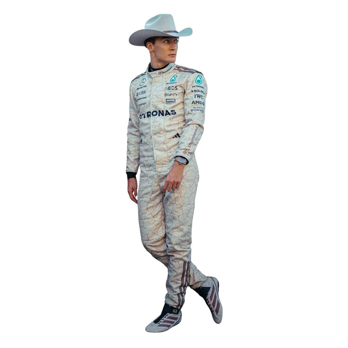 George Russell 2025 F1 Race Replica Costume USA Austin GP Mercedes