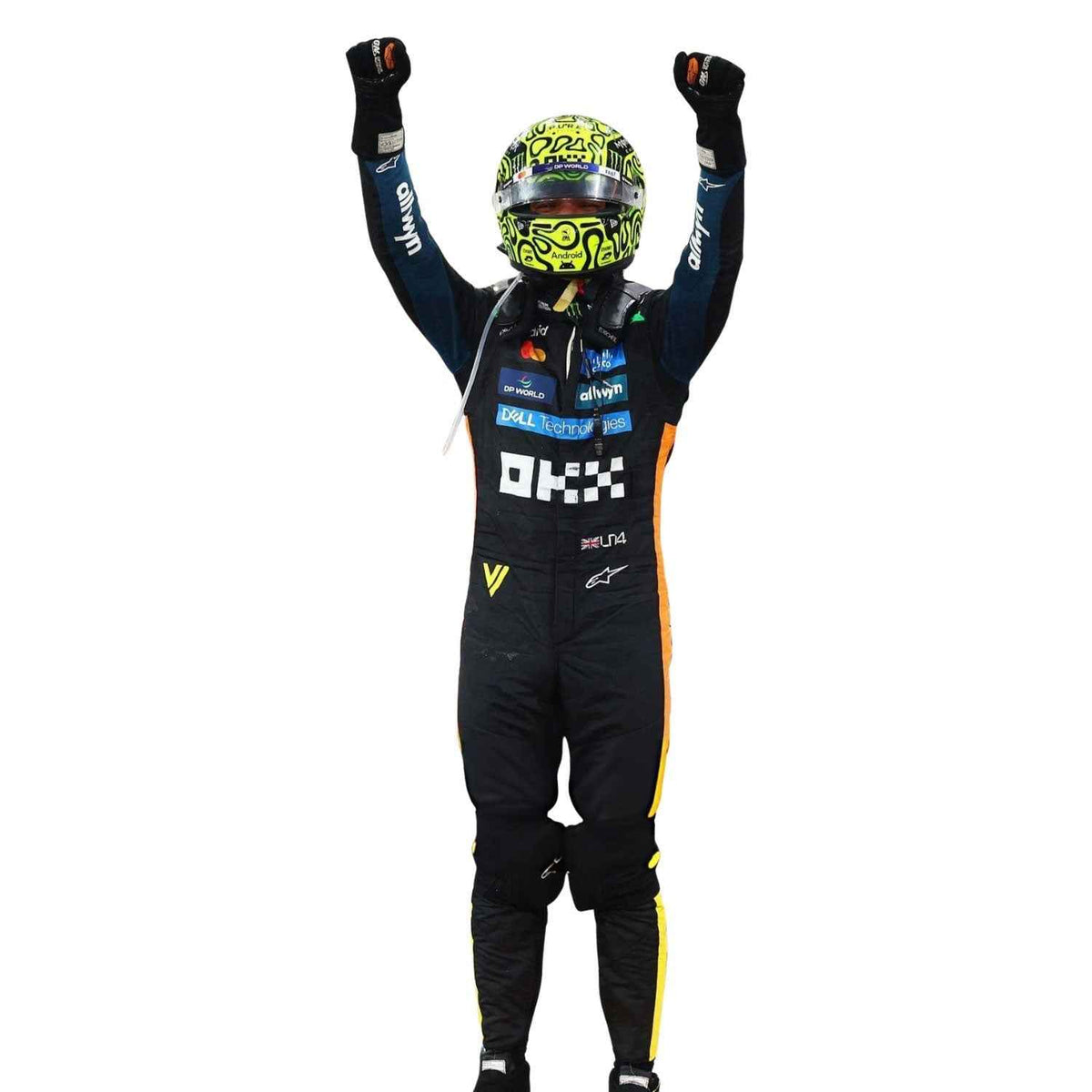 Lando Norris 2025 F1 Race Costume Abu Dhabi GP McLaren