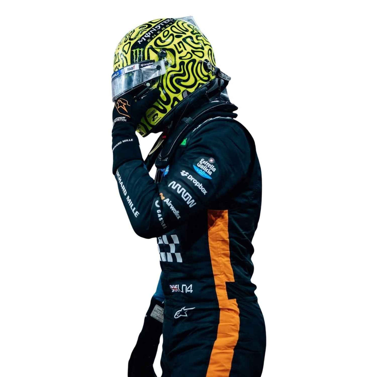 Lando Norris 2025 F1 Race Costume Abu Dhabi GP McLaren