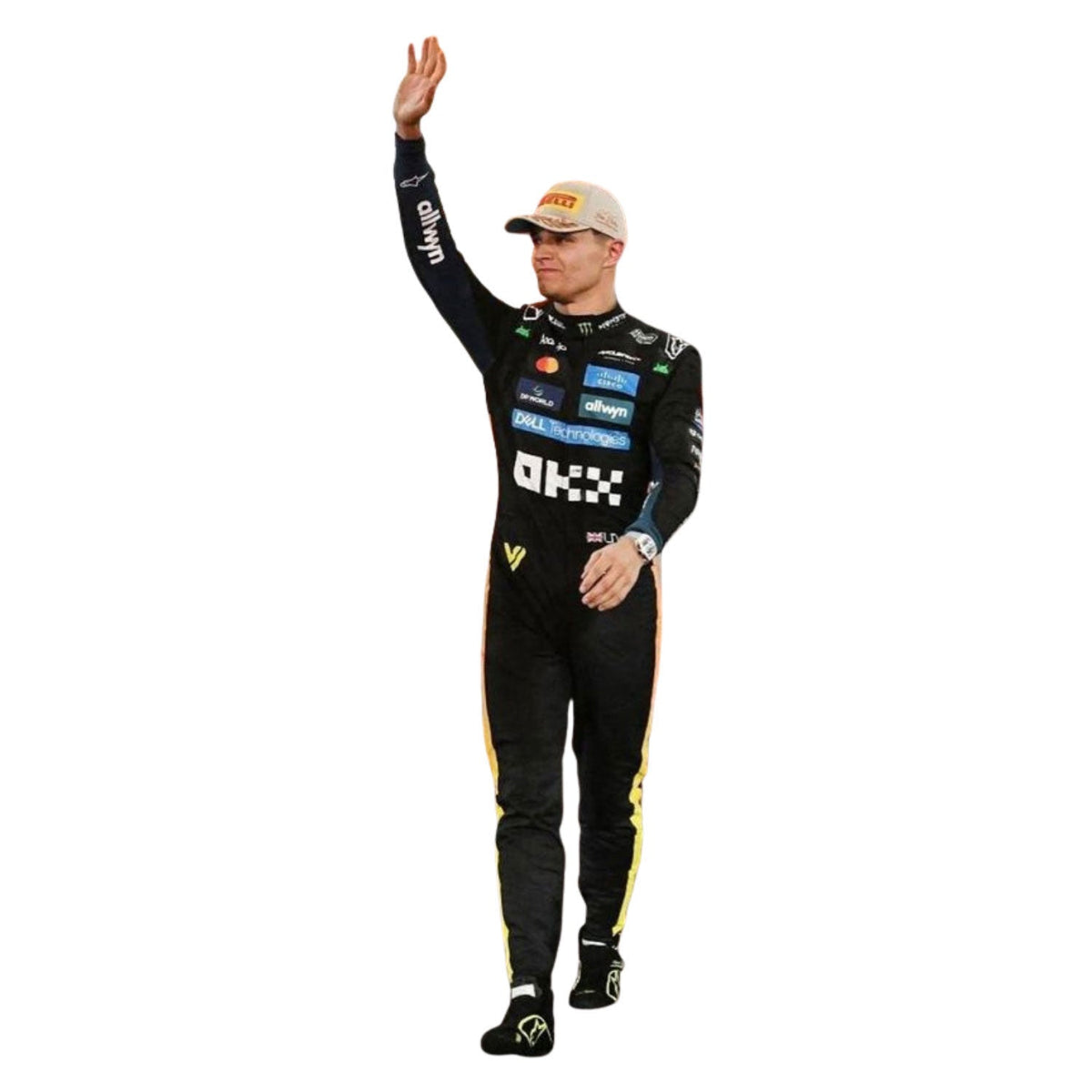 Lando Norris 2025 F1 Race Costume Abu Dhabi GP McLaren replica: lando Norris F1 Race McLaren Abu Dhabi GP Grand Prix Suit.