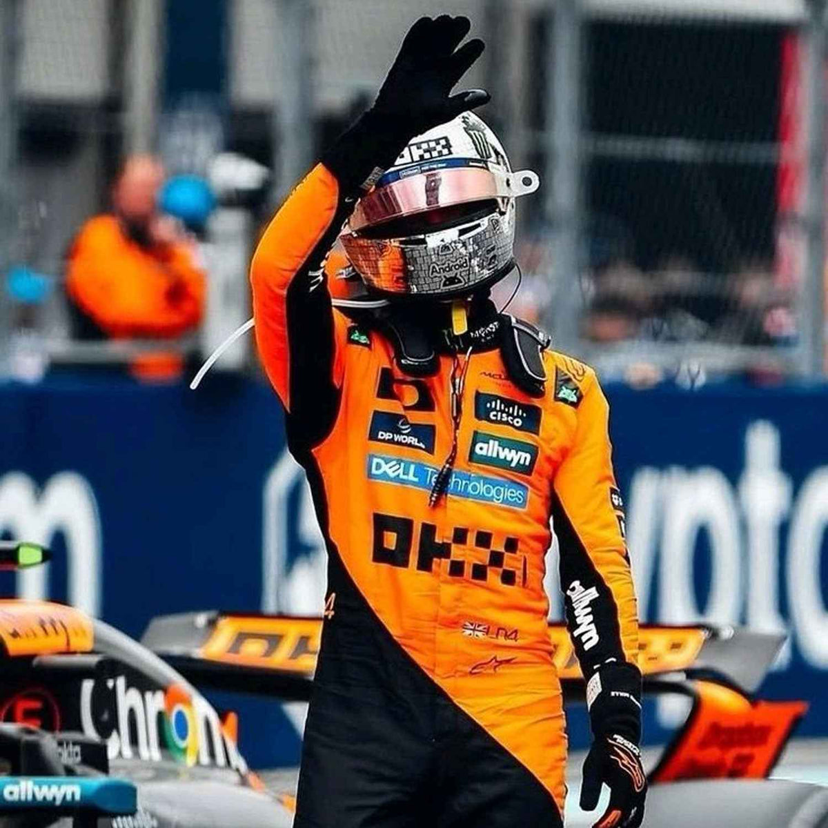 Lando Norris 2025 F1 Race Replica Costume McLaren