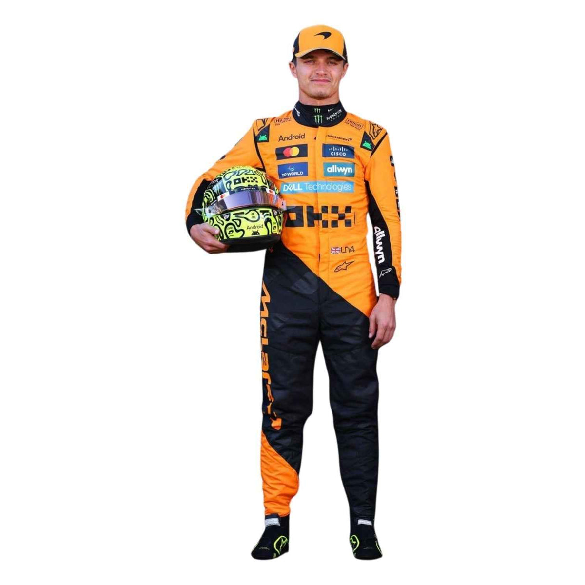 Lando Norris 2025 F1 Race Replica Costume McLaren