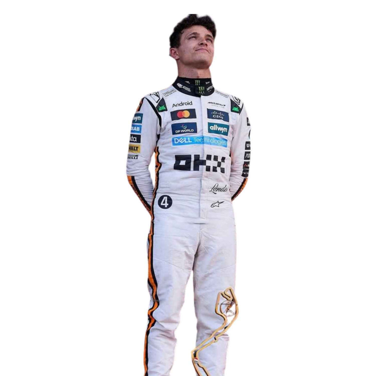 Lando Norris 2025 F1 Race Suit Monaco GP McLaren